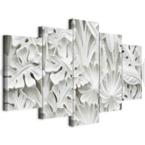 Leinwandbild - Alabaster Garden (5 Parts) Wide