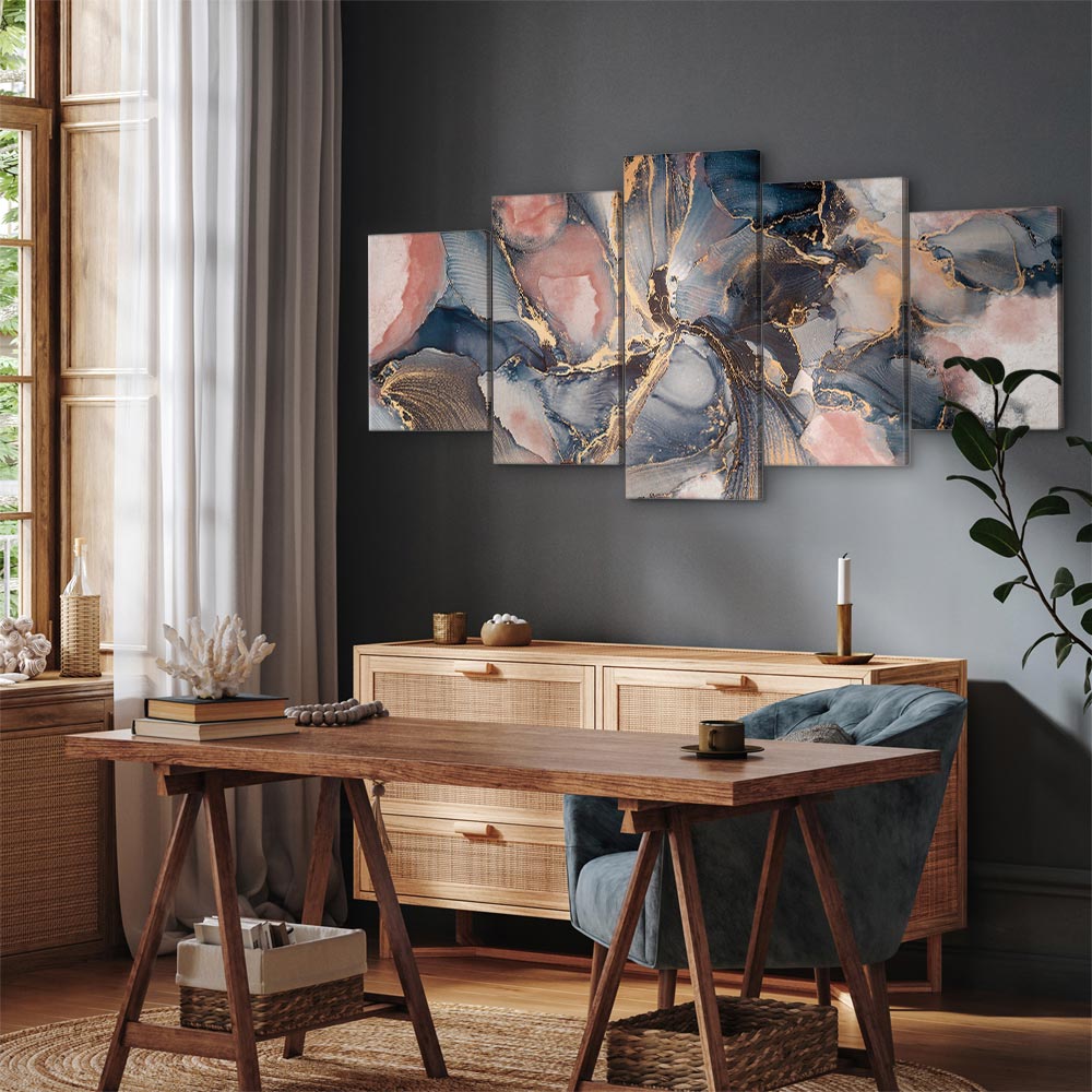 Leinwandbild - Sentimental Journey (5 Parts) Wide – Bild 7