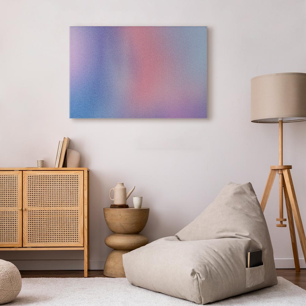 Leinwandbild - Rainbow Gradient - Delicate Multicolored Gradient Resembling Mist – Bild 6