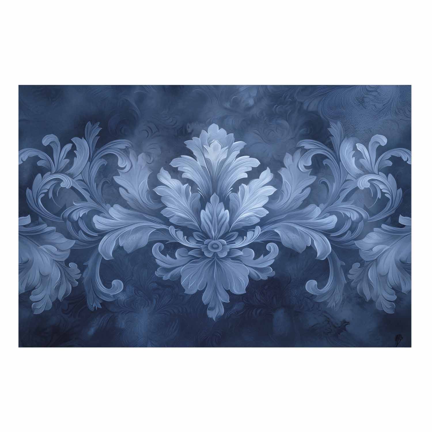 Poster - Blue Ornament in Cool Shades – Bild 2