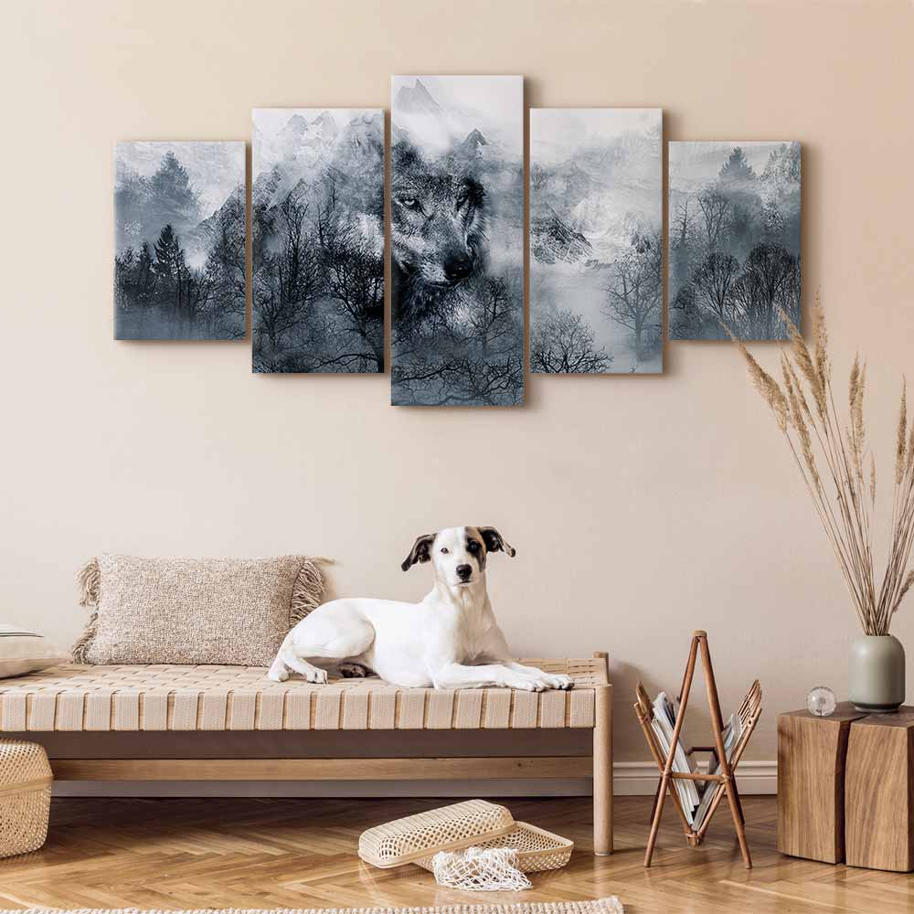 Leinwandbild - Mountain Predator (5 Parts) Wide – Bild 5