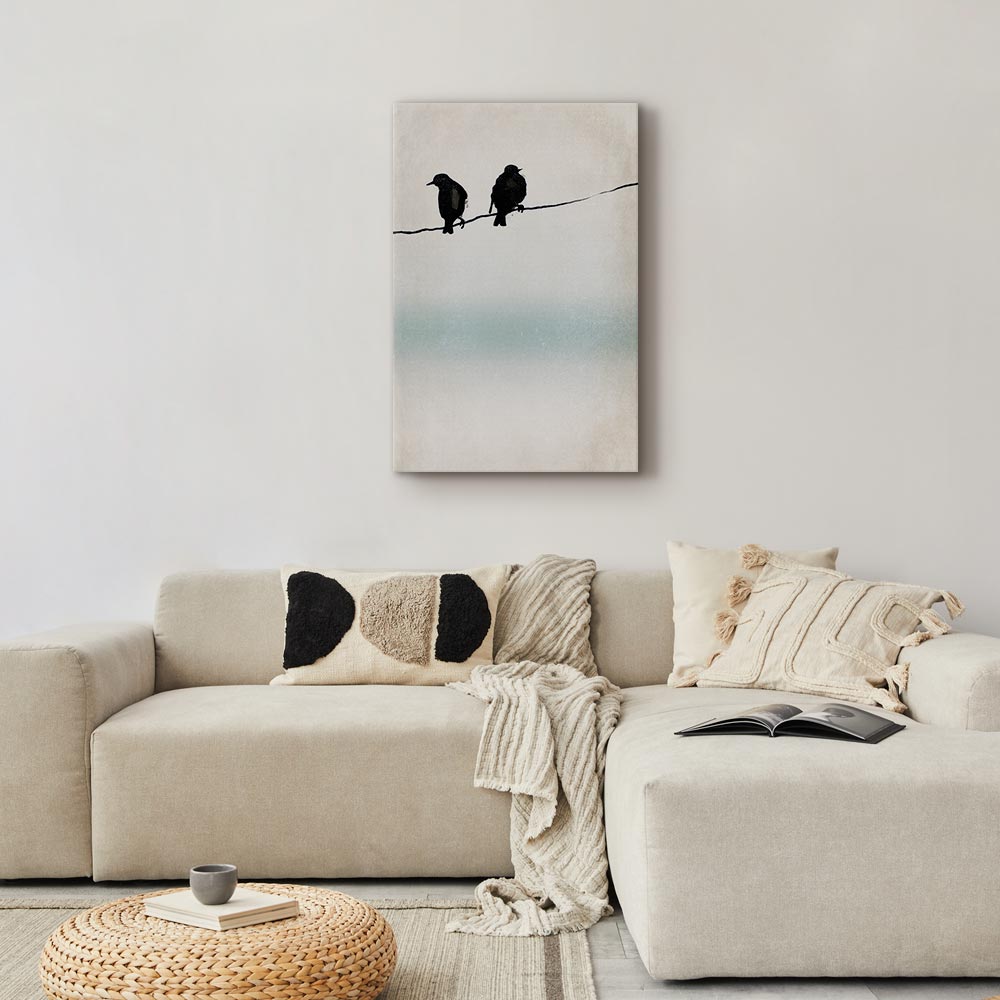Leinwandbild - Frozen Sparrows (1 Part) Vertical – Bild 5