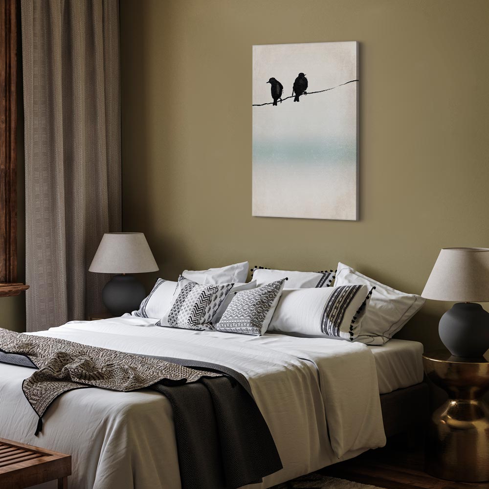 Leinwandbild - Frozen Sparrows (1 Part) Vertical – Bild 6