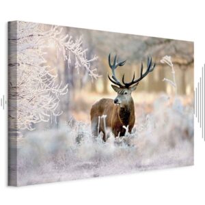 Leinwandbild - Deer in the Cold