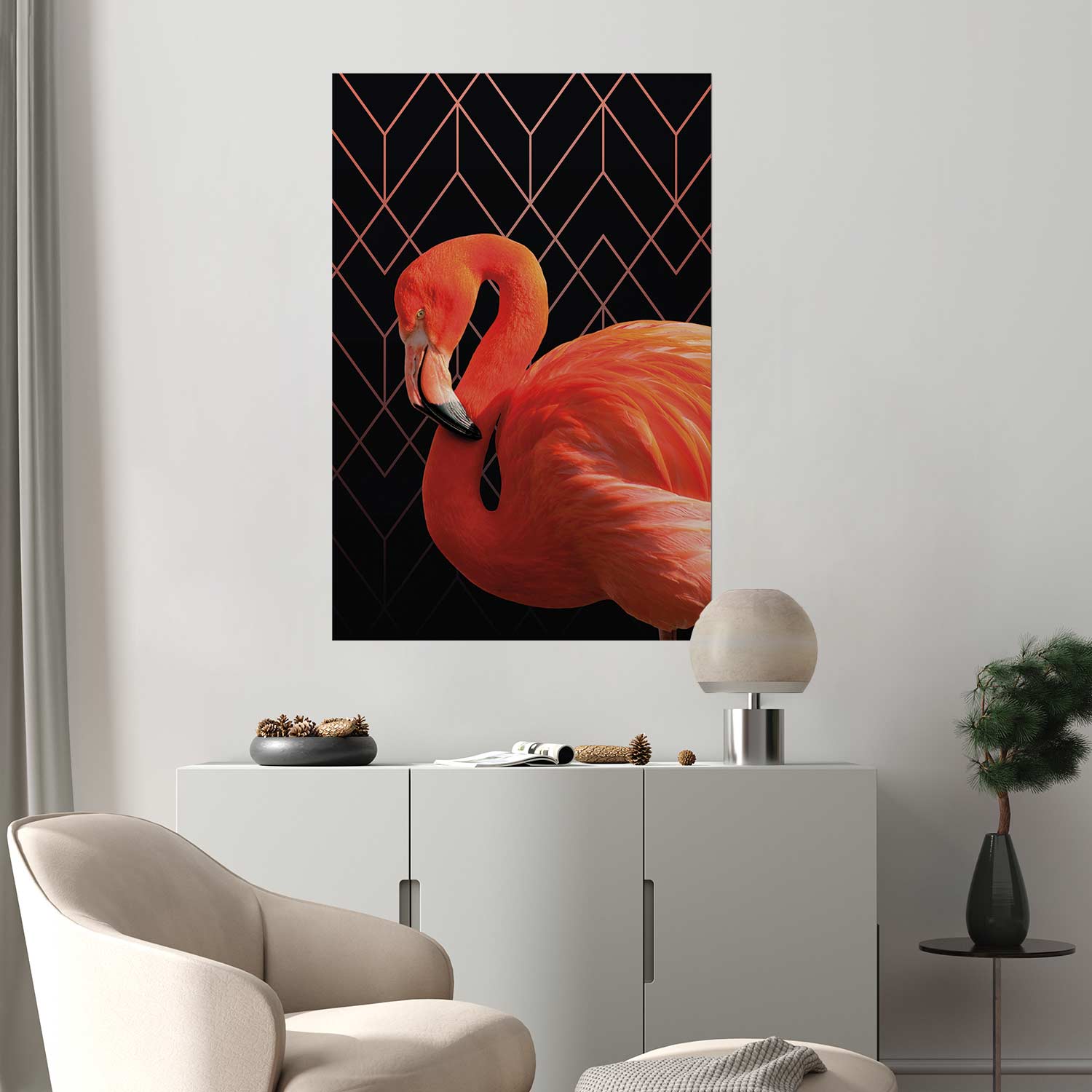 Poster - Flamingo Solo – Bild 5