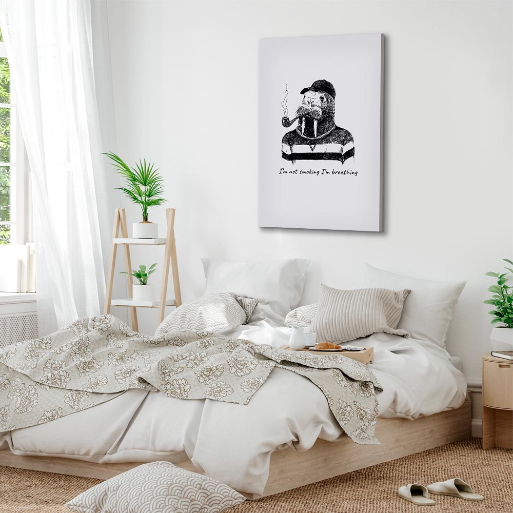 Leinwandbild - I'm Not Smoking. I'm Breathing (1 Part) Vertical – Bild 6