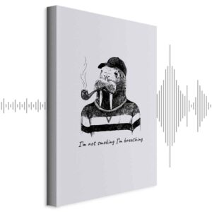 Leinwandbild - I'm Not Smoking. I'm Breathing (1 Part) Vertical