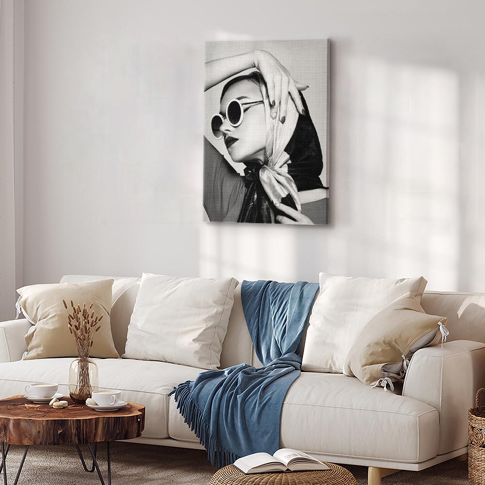 Leinwandbild - Stylish Lady (1 Part) Vertical – Bild 5