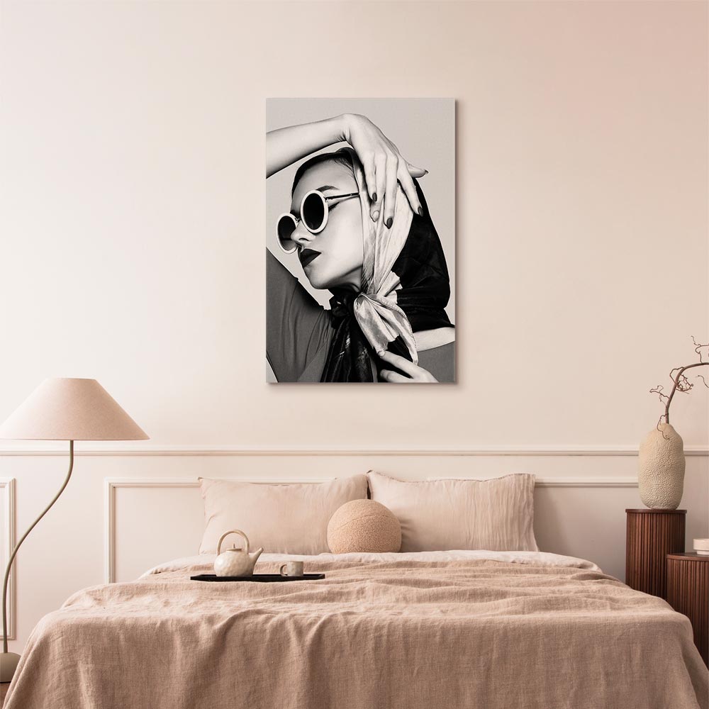 Leinwandbild - Stylish Lady (1 Part) Vertical – Bild 6