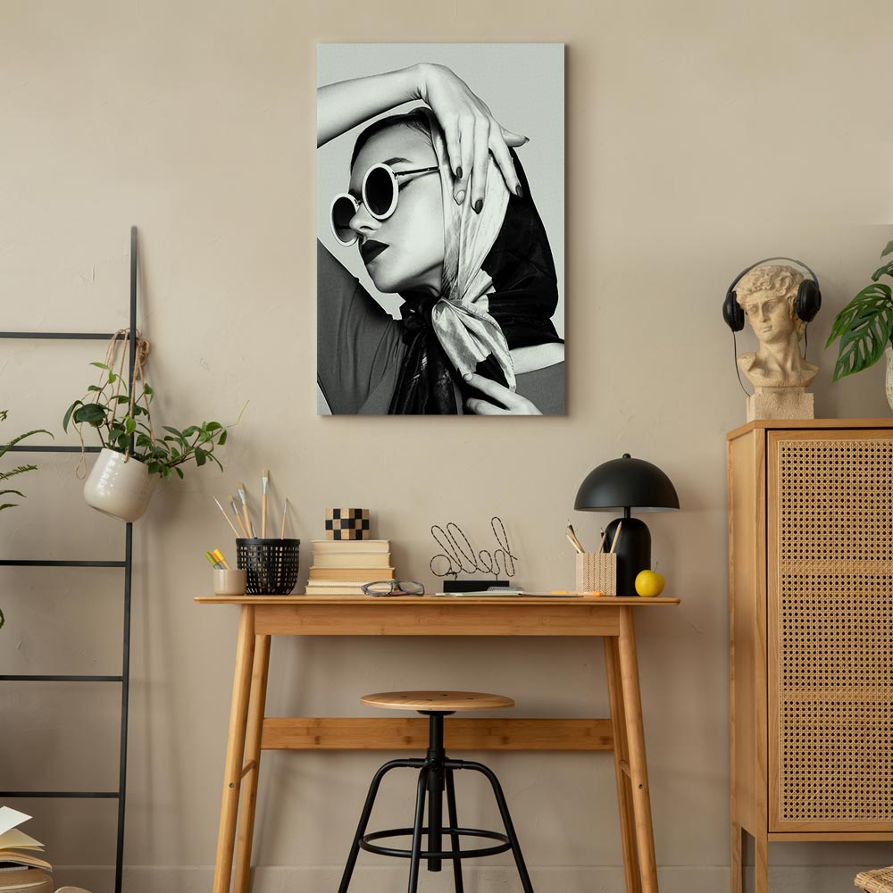 Leinwandbild - Stylish Lady (1 Part) Vertical – Bild 7