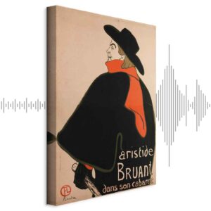 Leinwandbild - Aristide Bruant: Dans son cabaret (1 Part) Vertical