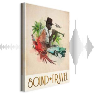 Leinwandbild - Sound Travel (1 Part) Vertical