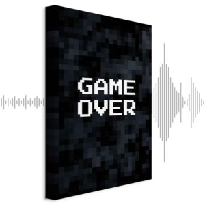 Leinwandbild - Pixel Game Over