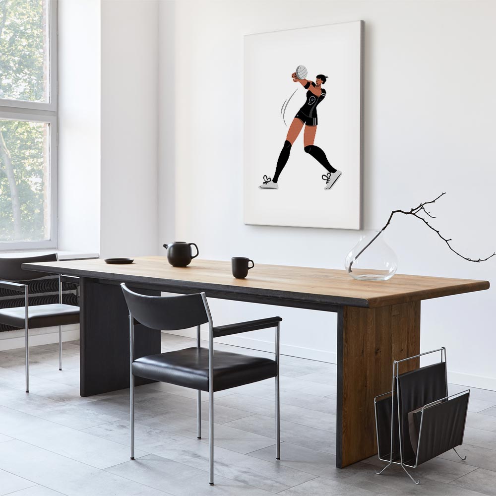 Leinwandbild - Female Volleyball Player Illustration – Bild 7