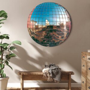 Rundes Bild - Platinum disco ball