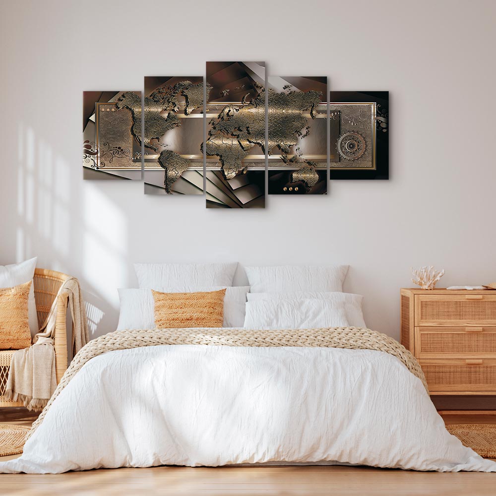 Leinwandbild - Chestnut map – Bild 6