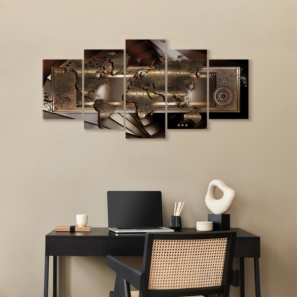 Leinwandbild - Chestnut map – Bild 7