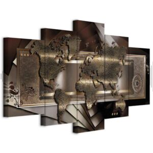 Leinwandbild - Chestnut map