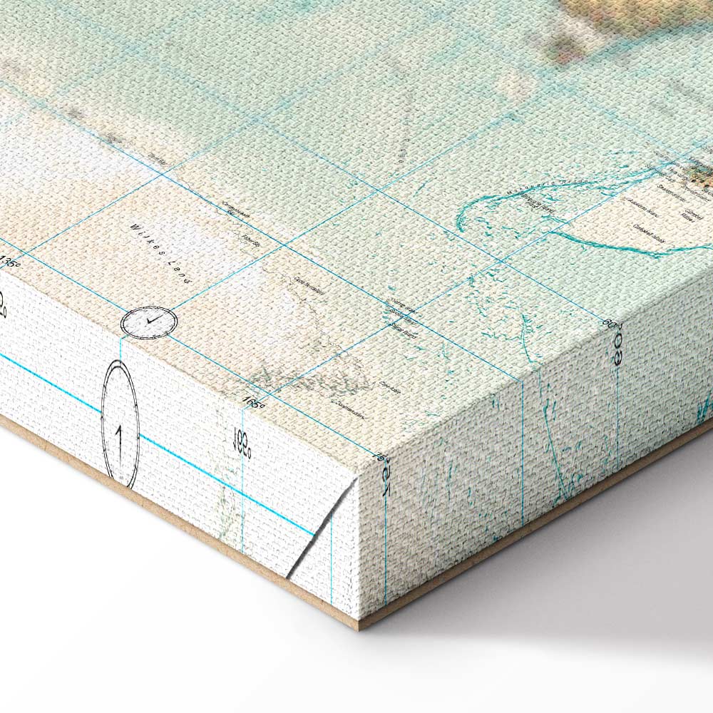 Leinwandbild - World Map: Beautiful World – Bild 8