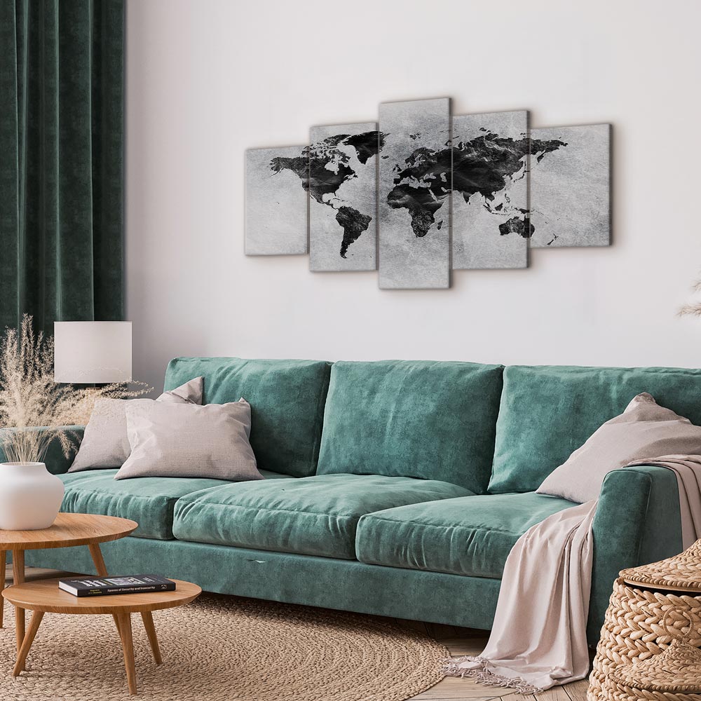 Leinwandbild - Concrete World (5 Parts) Wide – Bild 5