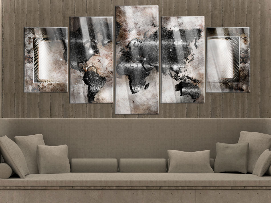 Acrylglasbild - Graphite Map – Bild 2
