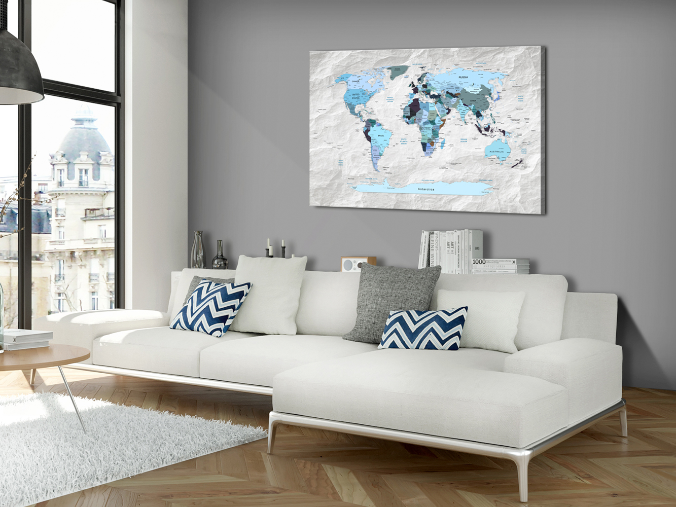 Korkbild - Blue Pilgrimages – Bild 2