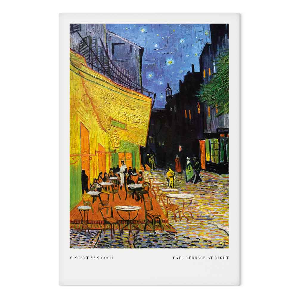 Leinwandbild - Cafe at Night (1 Part) Vertical – Bild 2