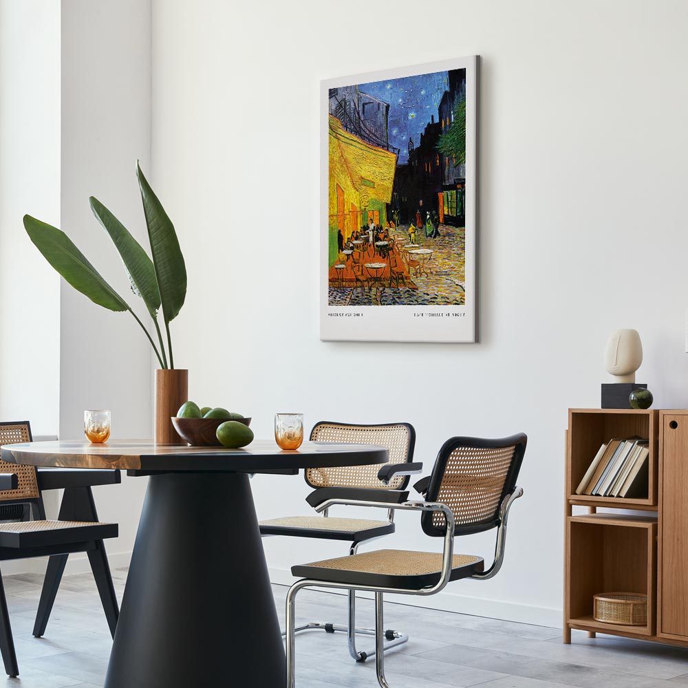 Leinwandbild - Cafe at Night (1 Part) Vertical – Bild 5