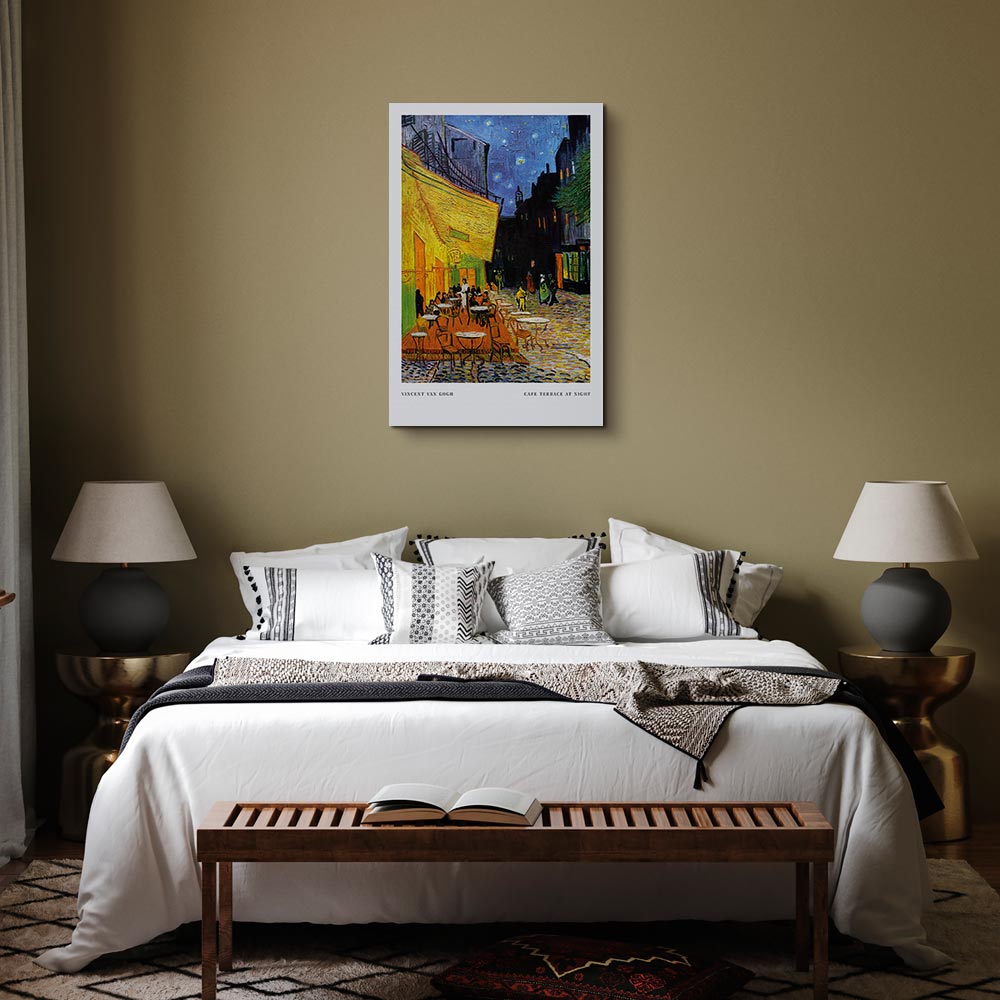 Leinwandbild - Cafe at Night (1 Part) Vertical – Bild 6