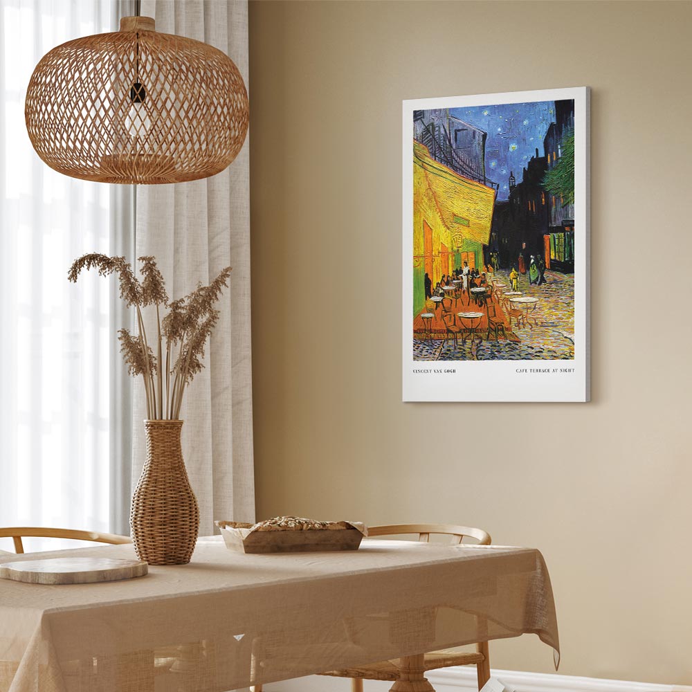 Leinwandbild - Cafe at Night (1 Part) Vertical – Bild 7