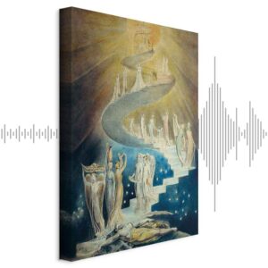 Leinwandbild - William Blake – Jacob’s Ladder