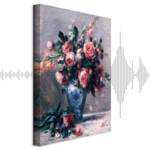 Leinwandbild - Pierre-Auguste Renoir – Vase of Roses