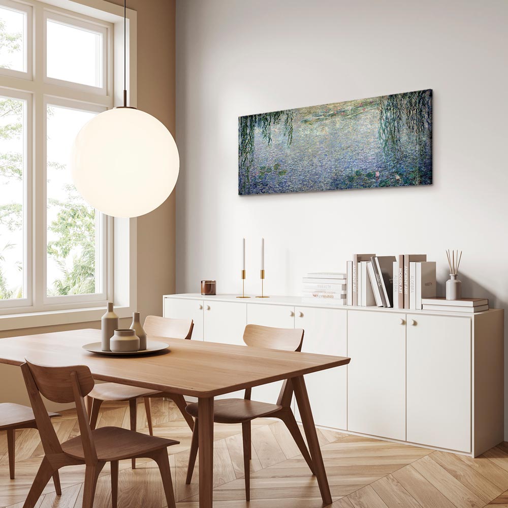 Leinwandbild - Claude Monet – The Water Lilies – Clear Morning with Willows – Bild 7