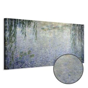 Leinwandbild - Claude Monet – The Water Lilies – Clear Morning with Willows
