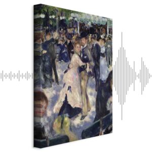 Leinwandbild - Pierre-Auguste Renoir – Le Moulin de la Galette, detail of the dancers