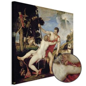 Leinwandbild - Titian  – Venus and Adonis
