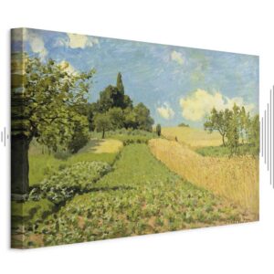 Leinwandbild - Alfred Sisley – Grain fields on the hills of Argenteuil