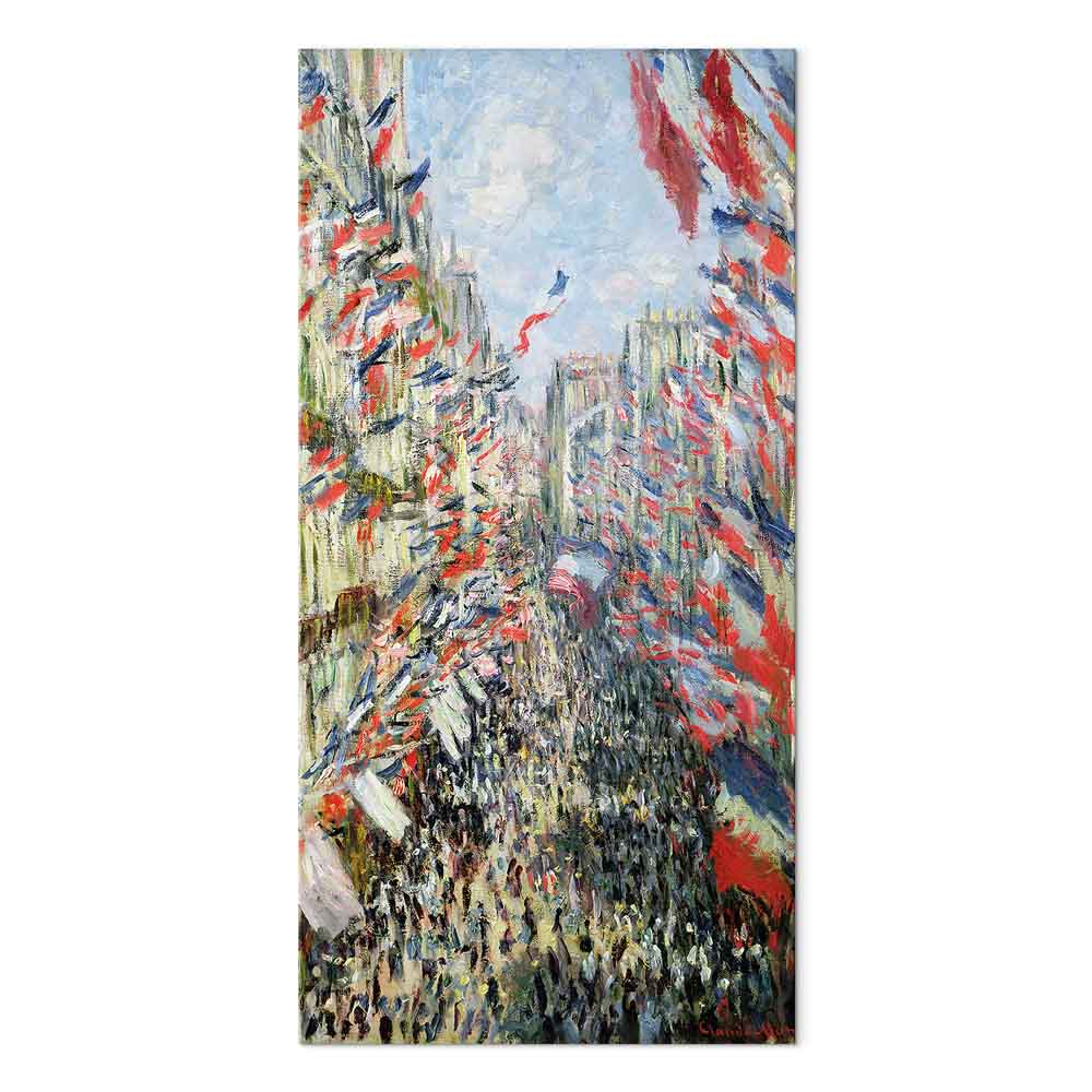 Leinwandbild - Claude Monet – The Rue Montorgueil in Paris, Celebration of June 30, 1882 – Bild 2