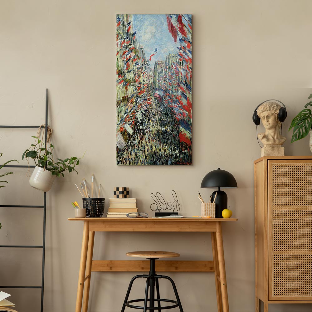 Leinwandbild - Claude Monet – The Rue Montorgueil in Paris, Celebration of June 30, 1882 – Bild 7