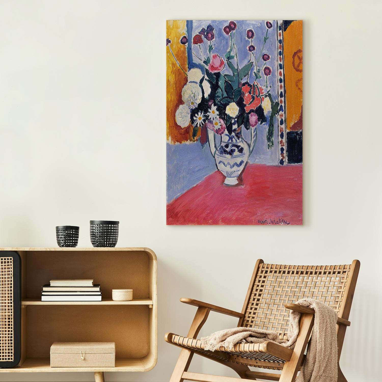 Leinwandbild - Henri Matisse – Bouquet in a Two-Handled Vase – Bild 5