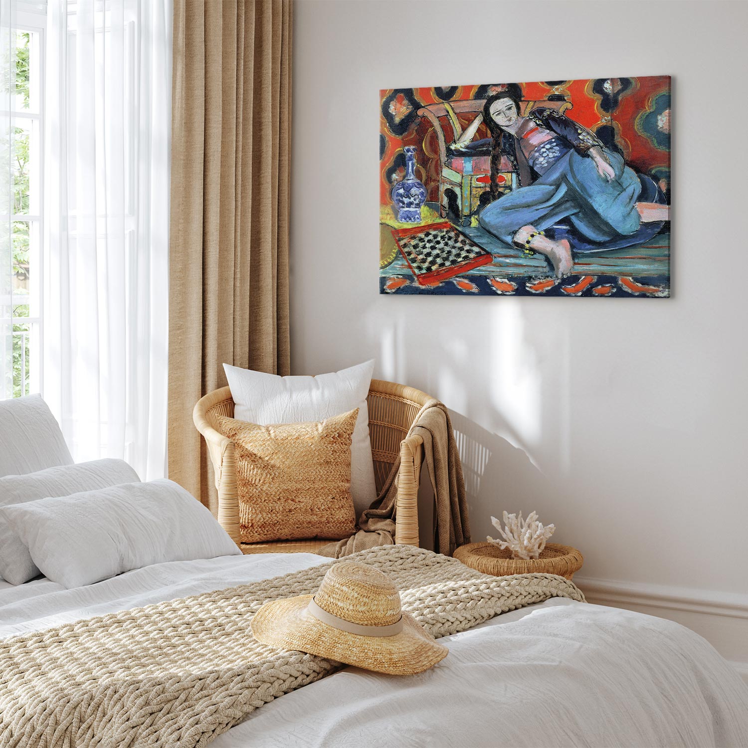 Leinwandbild - Henri Matisse – Odalisque with Turkish Chair – Bild 6