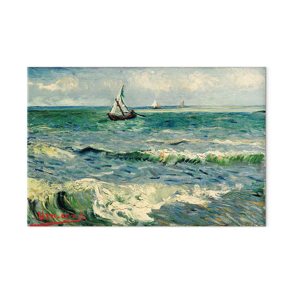 Leinwandbild - Vincent van Gogh – Seascape at Saintes-Maries – Bild 2