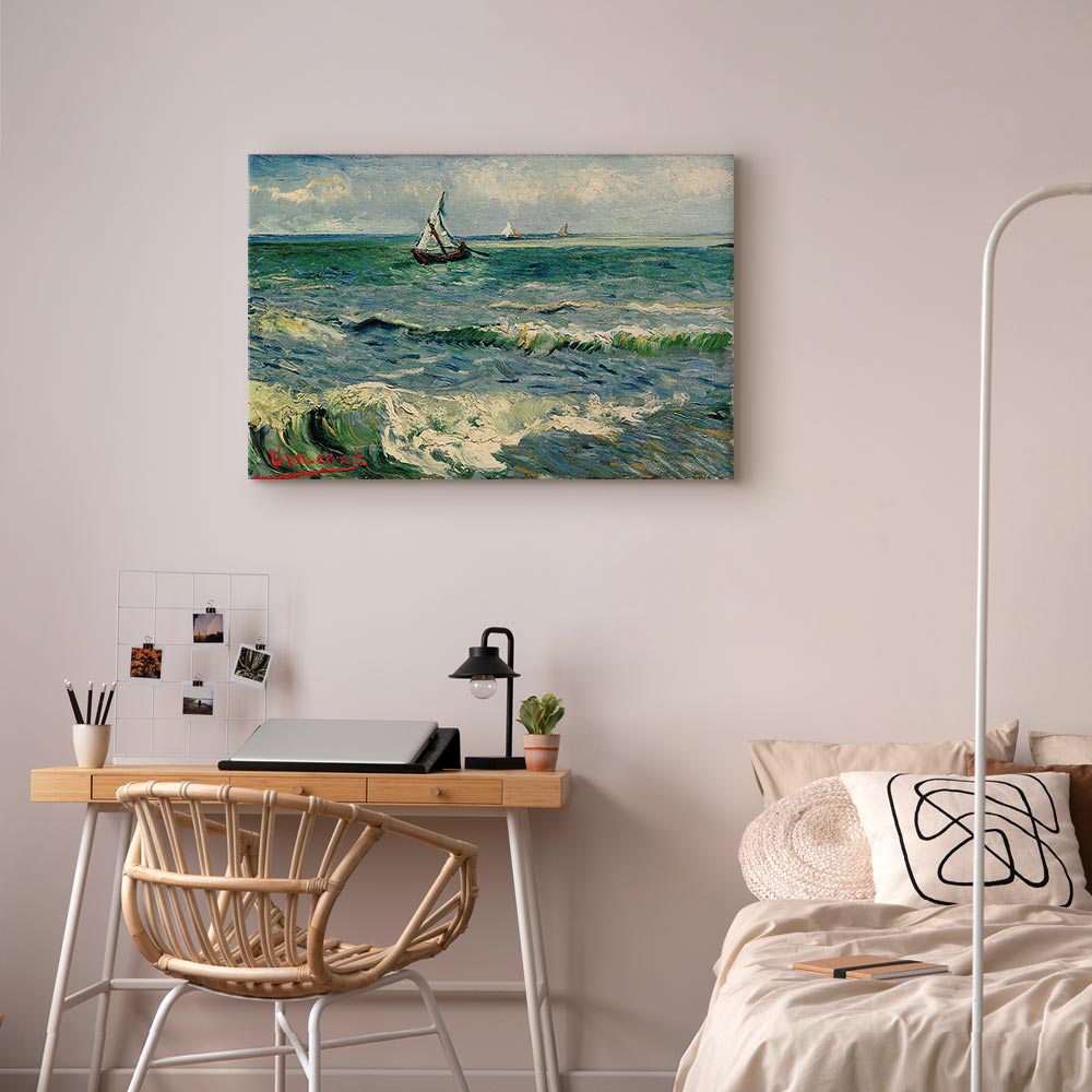 Leinwandbild - Vincent van Gogh – Seascape at Saintes-Maries – Bild 6