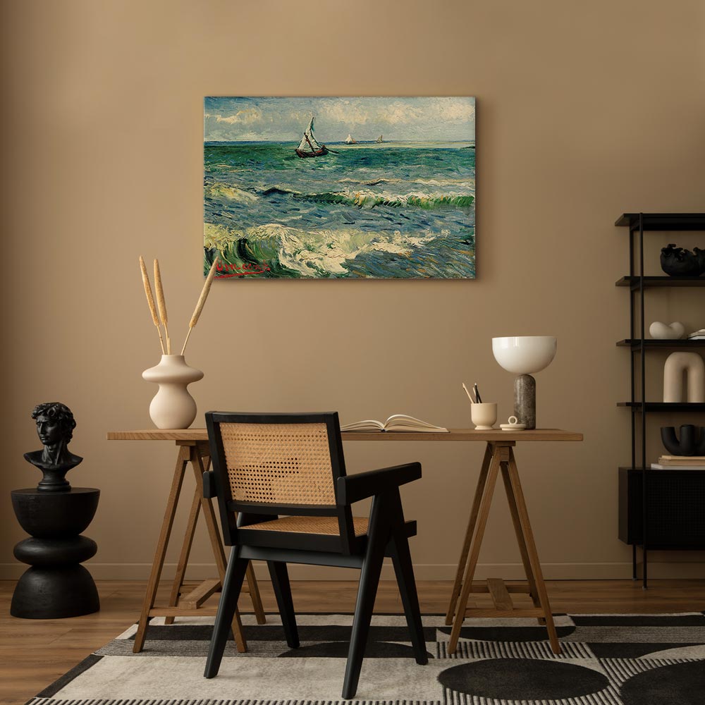 Leinwandbild - Vincent van Gogh – Seascape at Saintes-Maries – Bild 7