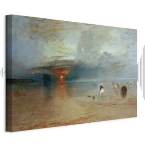 Leinwandbild - William Turner – Calais Sands at Low Water