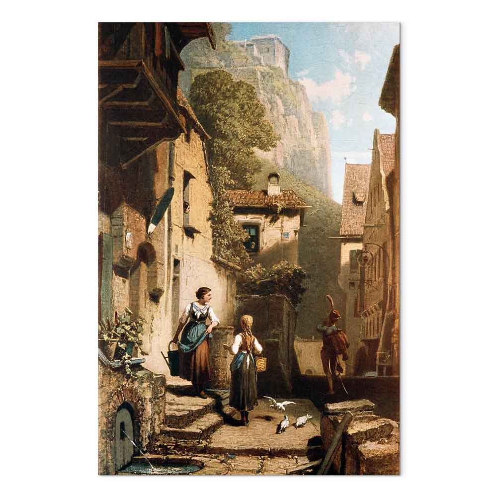 Leinwandbild - Carl Spitzweg – Im Dachstübchen – Bild 2