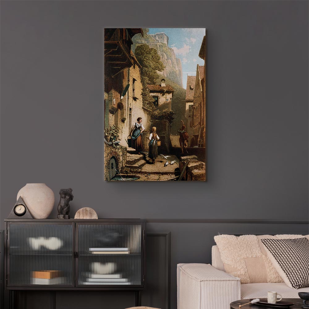 Leinwandbild - Carl Spitzweg – Im Dachstübchen – Bild 5