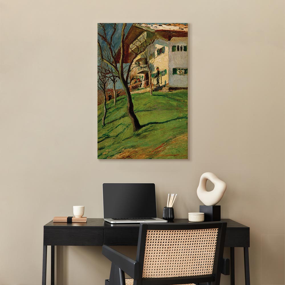 Leinwandbild - August Macke – Unser Häuschen in Tegernsee – Bild 7