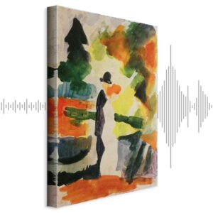 Leinwandbild - August Macke – Paar im Park