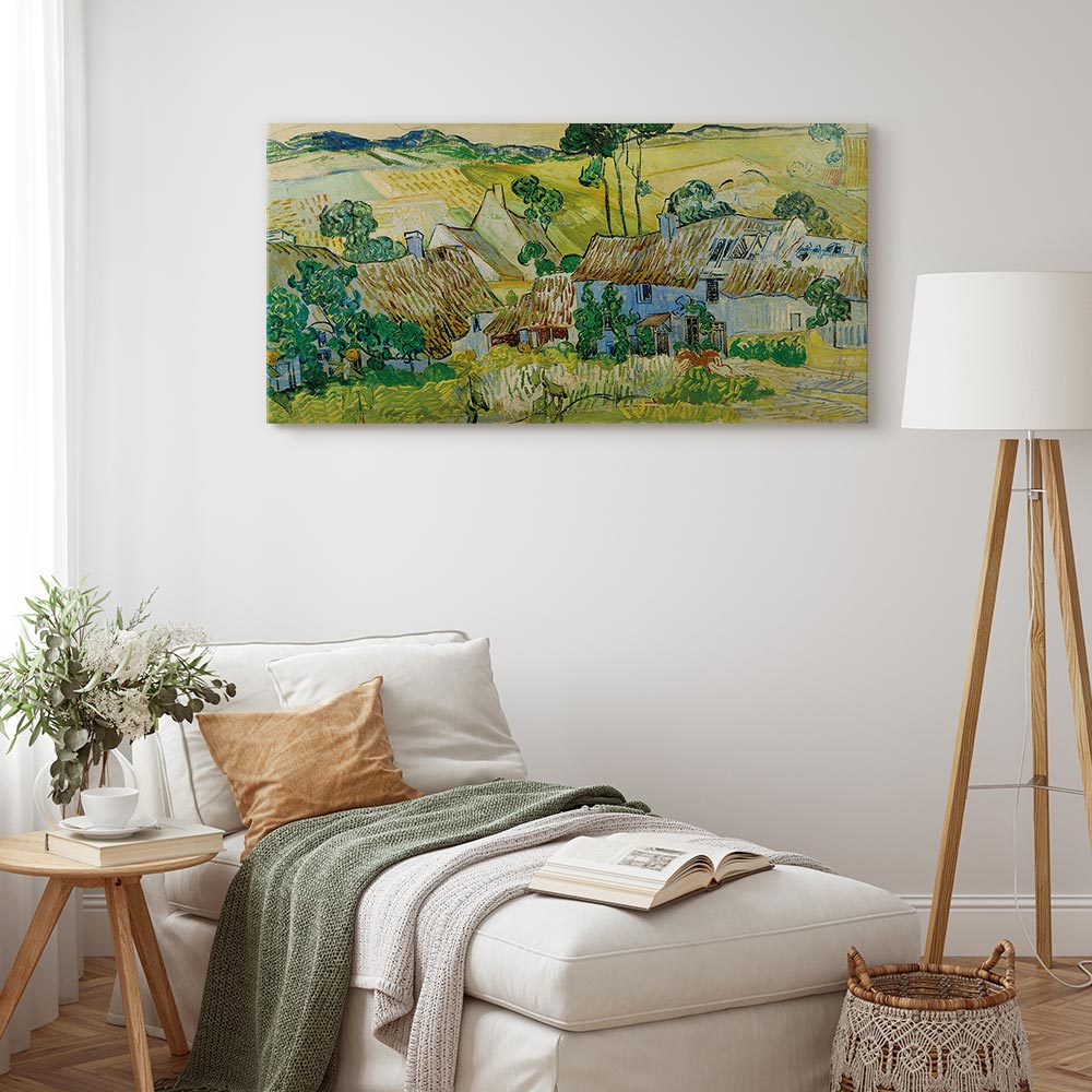 Leinwandbild - Vincent Van Gogh – Farms near Auvers – Bild 5